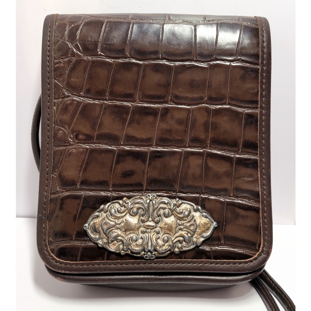 Zippi 100% Genuine Leather Handbag Brown Purse Bag One Strap Made In USA
